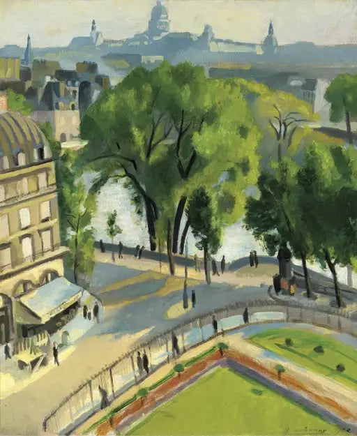Vista del molo del Louvre - Robert Delaunay
