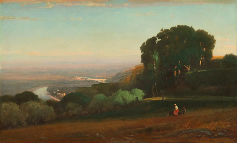 Vista del Tevere vicino a Perugia - George Inness