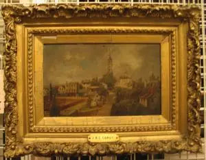 Vista di una città - Jean-Baptiste Camille Corot