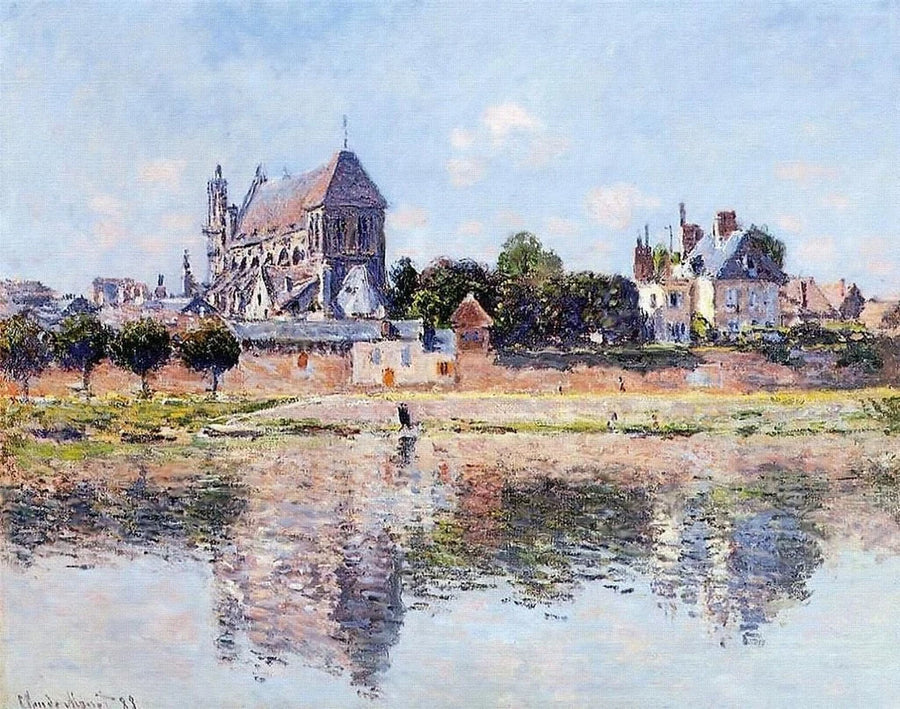 Veduta della chiesa di Vernon W843 - Claude Monet