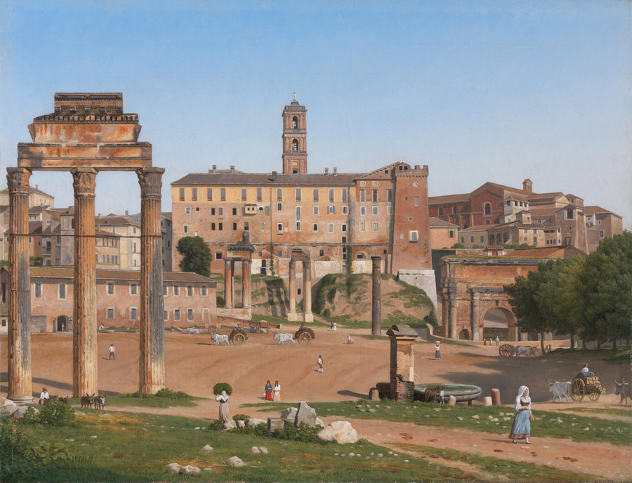Vue du Forum de Rome - Christoffer Wilhelm Eckersberg