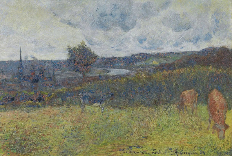 Vista generale di Rouen - Paul Gauguin