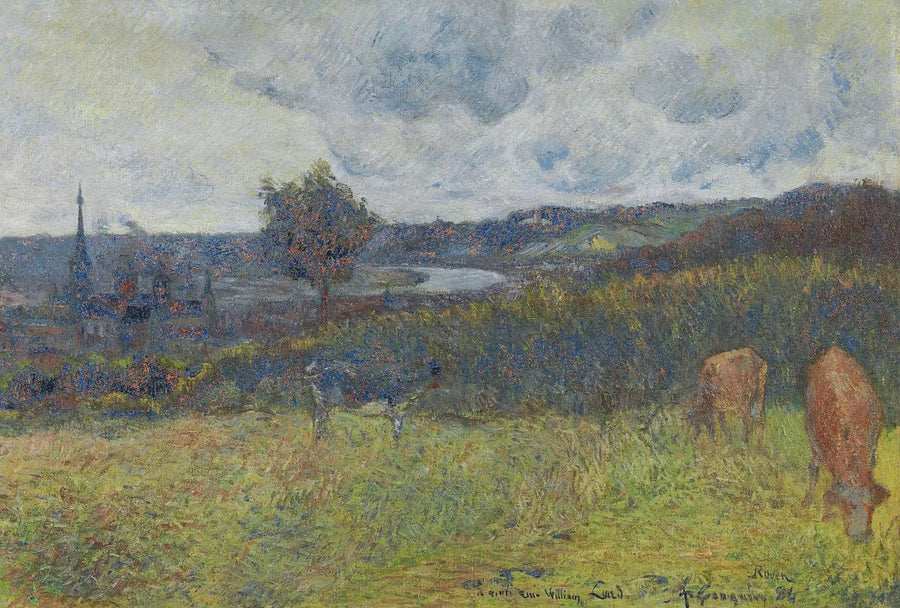Vista generale di Rouen - Paul Gauguin
