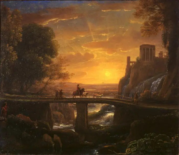 Veduta immaginaria di Tivoli - Claude Lorrain