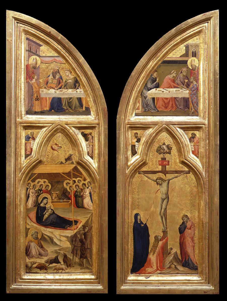 Vista interna delle ante del trittico - Taddeo Gaddi