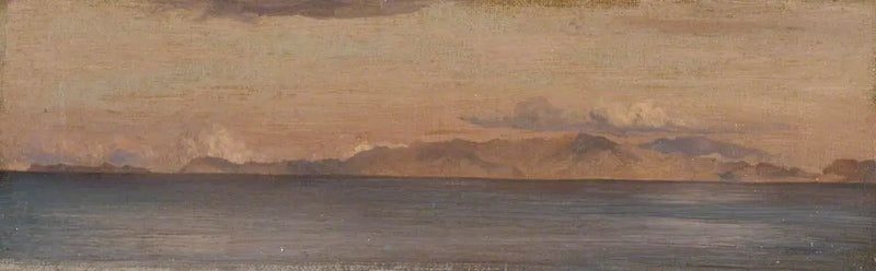 Vista lontana delle montagne del mar Egeo - Frederic Leighton