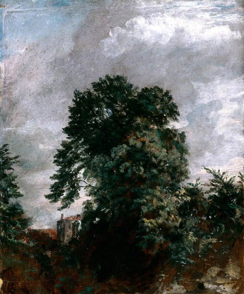 Veduta lontana del boschetto, Hampstead - John Constable