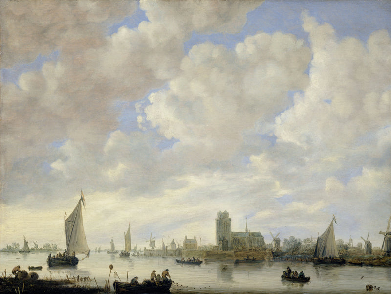 Vue du Merwede devant Dordrecht - Jeronymus van Diest II