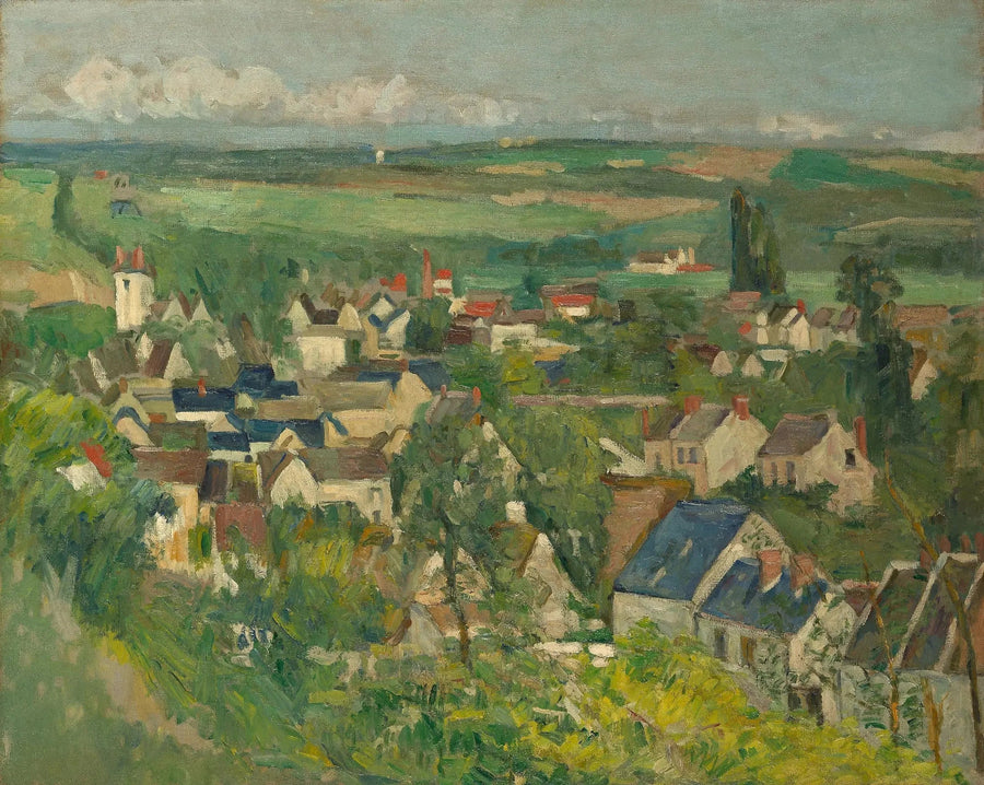 Vista panoramica di Auvers-sur-Oise - Paul Cézanne