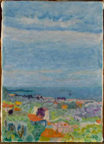 Vue panoramique, Le Cannet - Pierre Bonnard image 1 reproduction artisanale de tableau