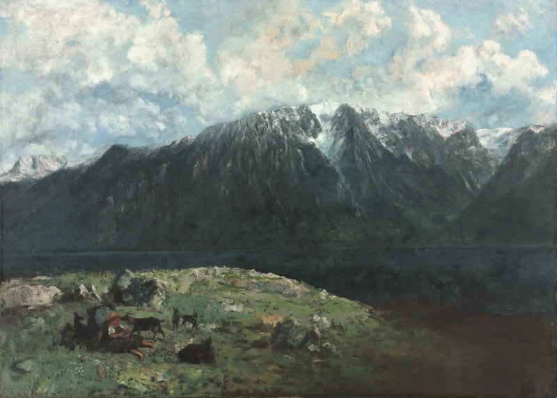 Vista panoramica sulle Alpi, Les Dents du Midi - Gustave Courbet
