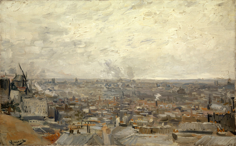 Veduta di Parigi, prezzo da Montmartre - Vincent van Gogh