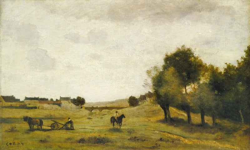 Vista vicino a Épernon - Jean-Baptiste Camille Corot