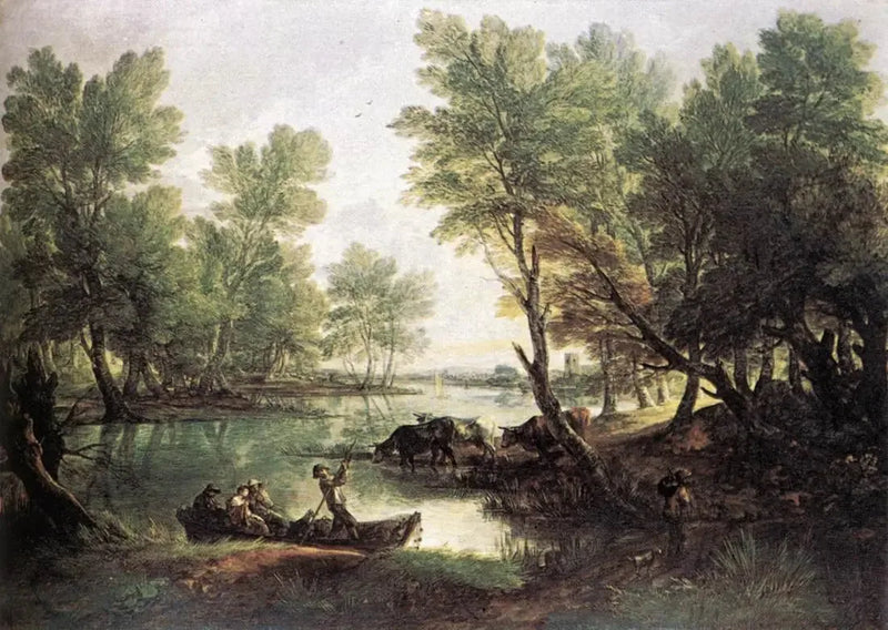 Vista vicino a King's Bromley, sul Trent, Staffordshire - Thomas Gainsborough