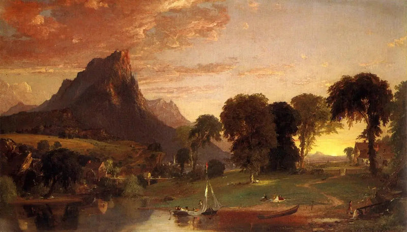 Vista vicino a Sherburne, contea di Chenango - Jasper Francis Cropsey