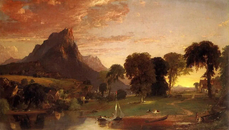 Vista vicino a Sherburne, contea di Chenango - Jasper Francis Cropsey