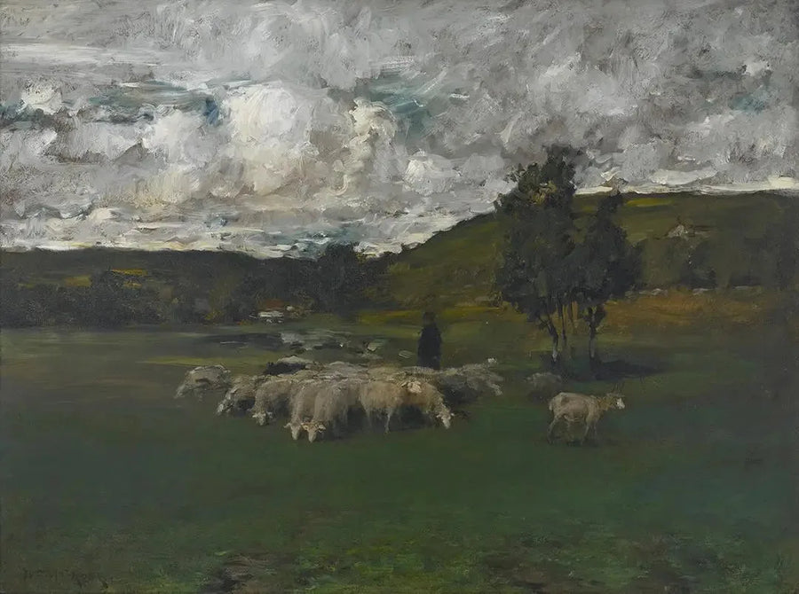Vista vicino all'ufficio elettorale - William Merritt Chase