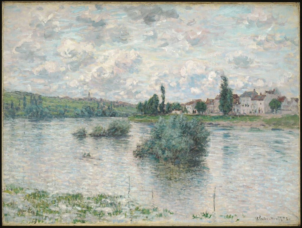 Vue de la Seine à Lavacourt W540 par Claude Monet, Harvard Art Museums