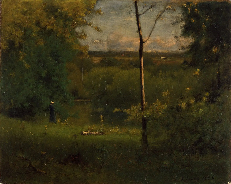 Vista sul fiume - George Inness
