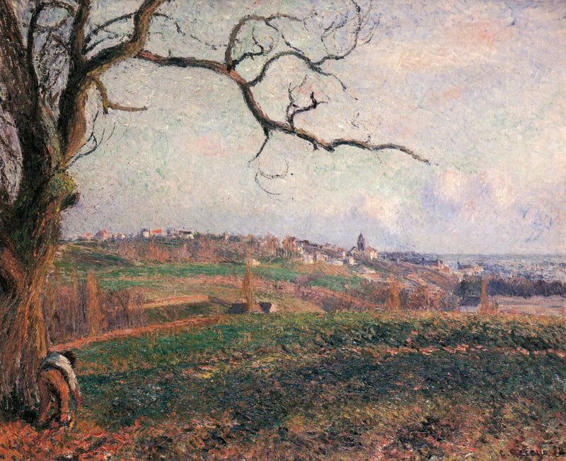Vista sulla città di Pontoise - Camille Pissarro