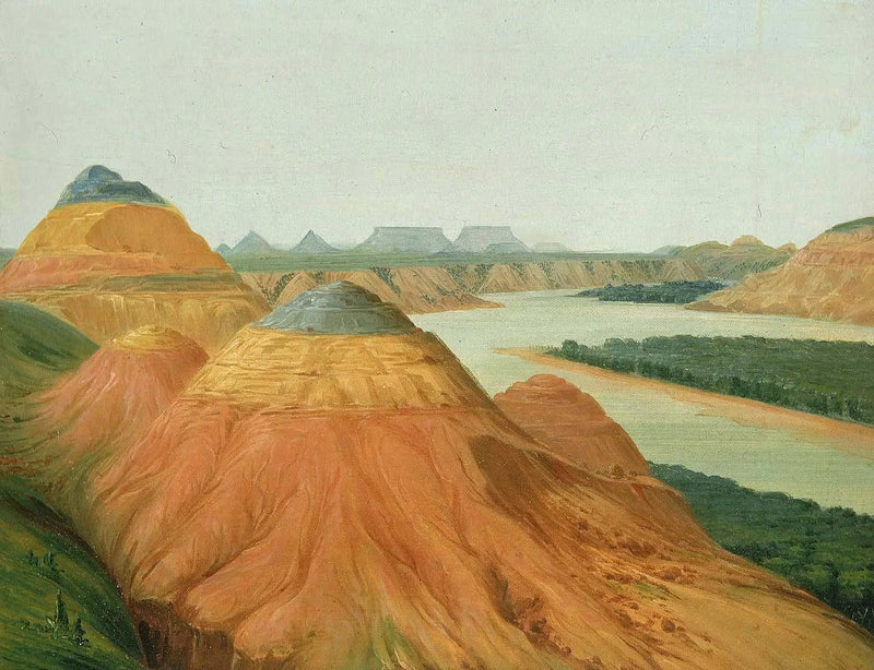 Vista sul Big Bend dell'Alto Missouri - George Catlin