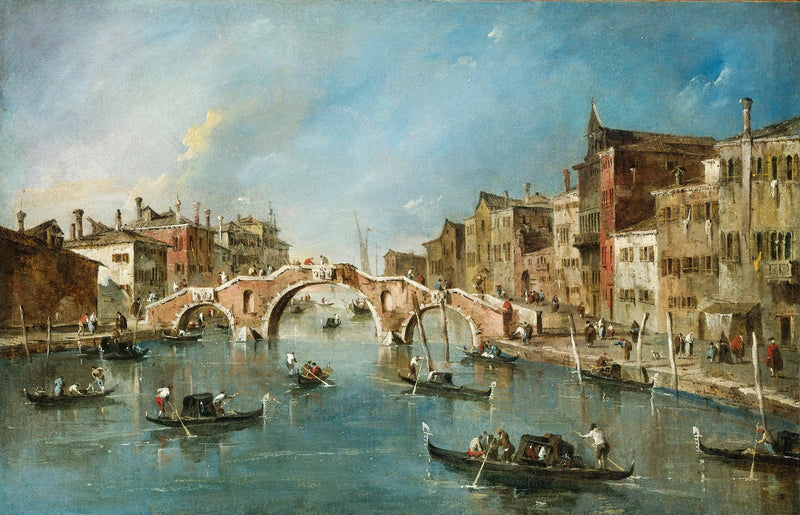 Vista sul canale di Cannaregio, Venezia - Francesco Guardi