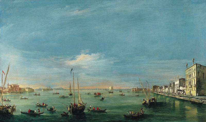 Vista sul canale della Giudecca e le Zattere - Francesco Guardi