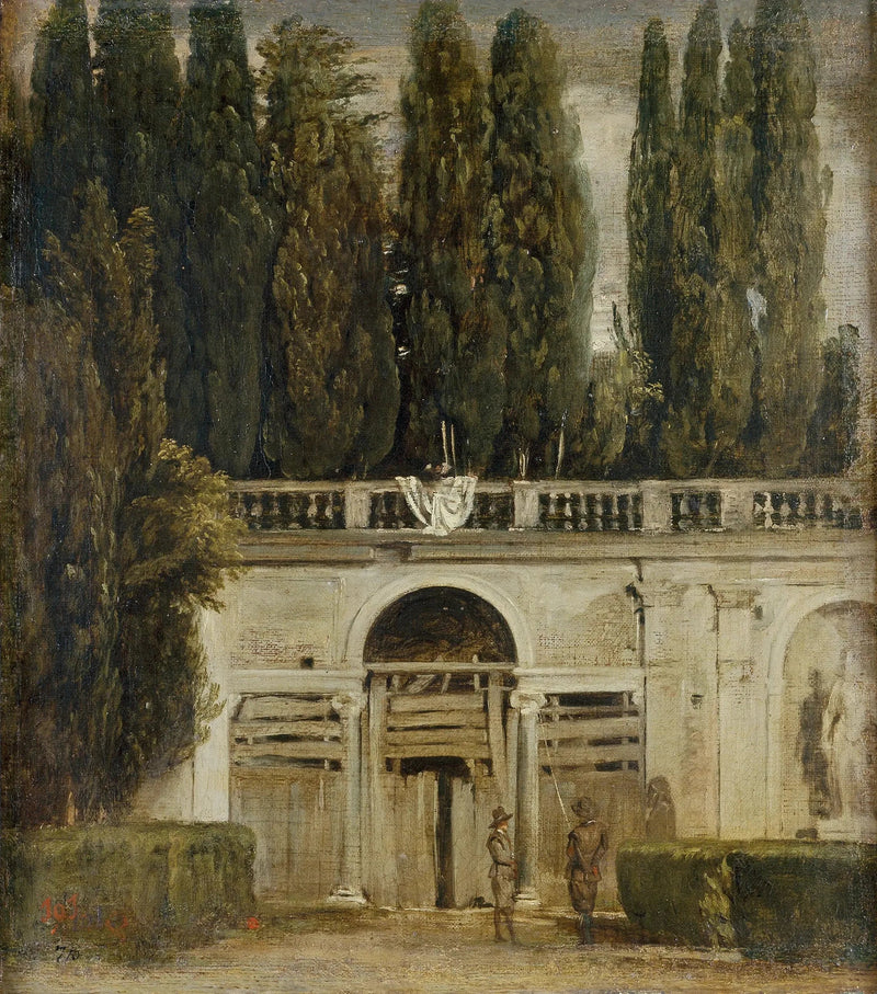 Vista sul giardino della villa Médicis a Roma - Diego Velázquez