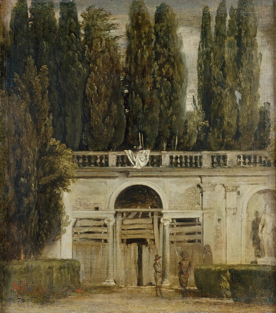 Vista sul giardino della villa Médicis a Roma - Diego Velázquez