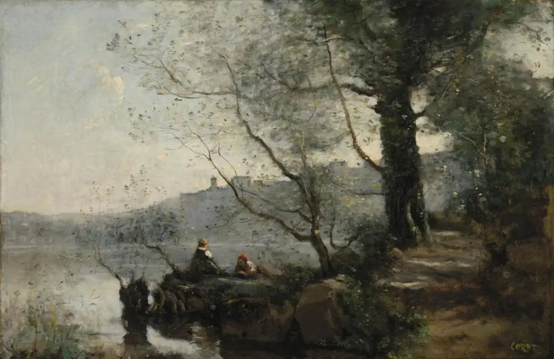 Vista sul lago di Garda - Jean-Baptiste Camille Corot