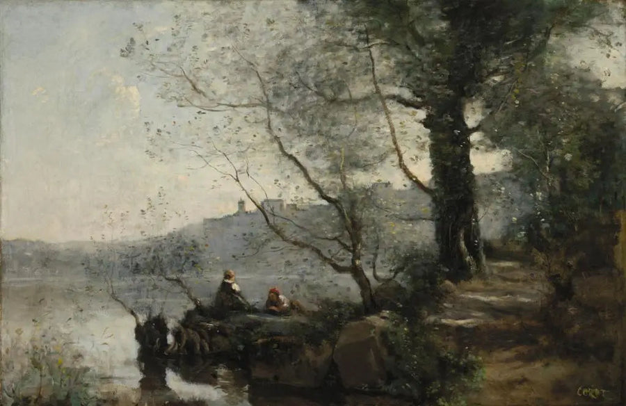 Vista sul lago di Garda - Jean-Baptiste Camille Corot