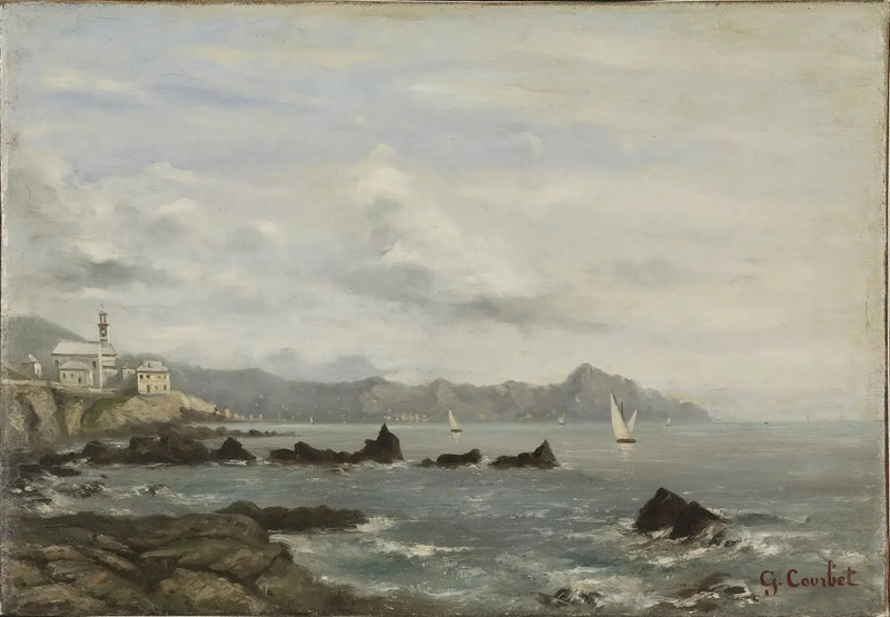 Vista sul lago di Ginevra - Gustave Courbet