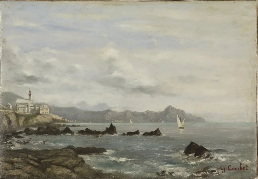 Vista sul lago di Ginevra - Gustave Courbet