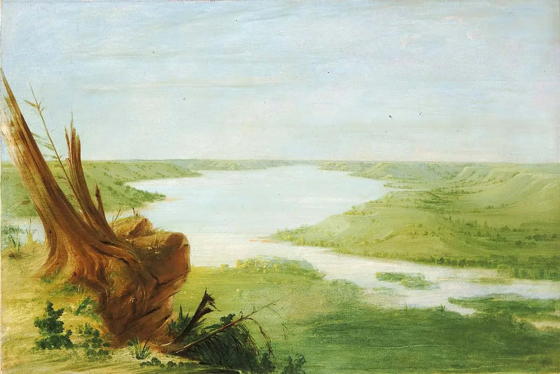Vista sul lago Sainte-Croix, Haut-Mississippi - George Catlin