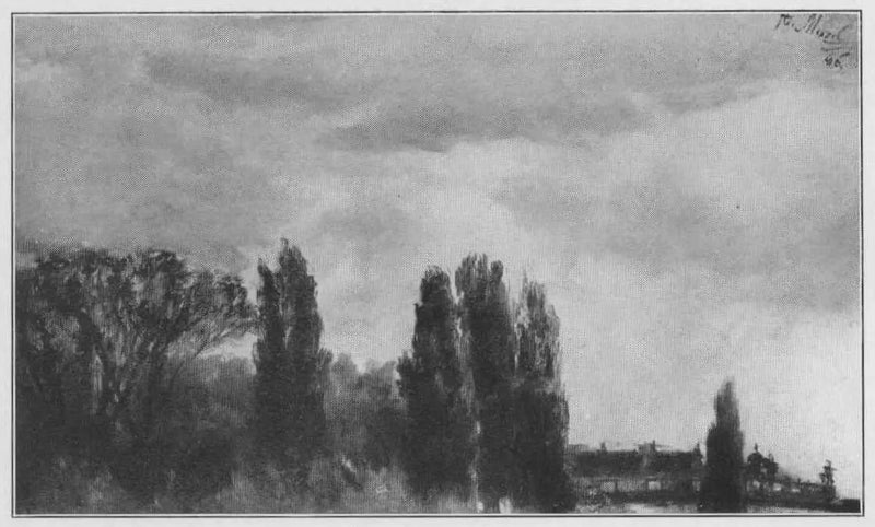 Vista sul parco del principe Albrecht - Adolph von Menzel