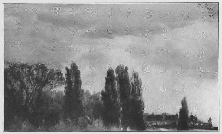 Vista sul parco del principe Albrecht - Adolph von Menzel