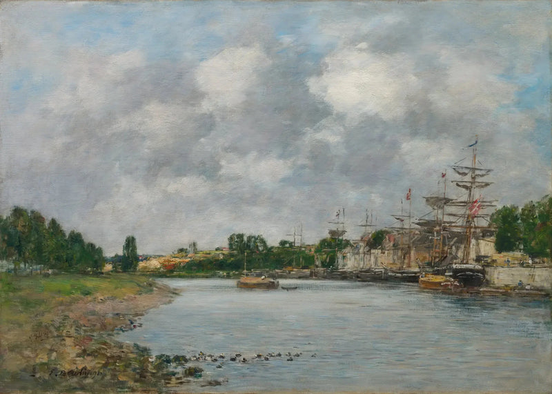 Vista sul porto di Saint-Valéry-sur-Somme - Eugène Boudin