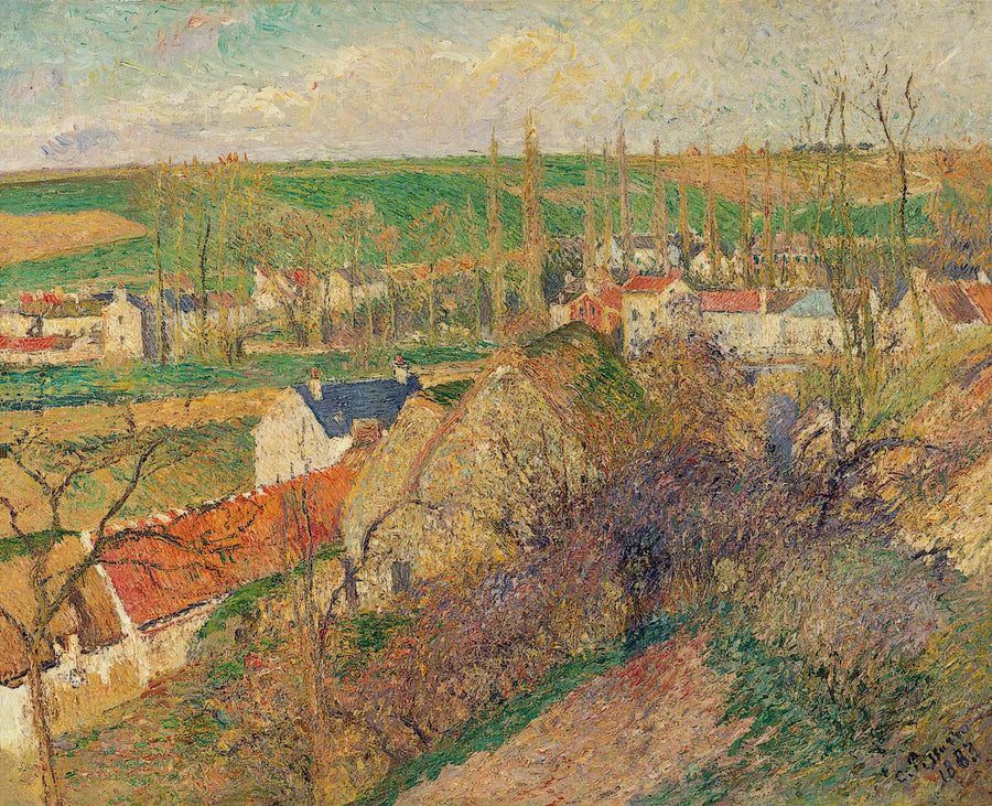 Vista sul villaggio di Osny - Camille Pissarro