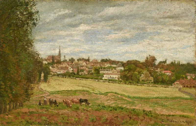 Vista sul villaggio di Marly-le-Roi - Camille Pissarro