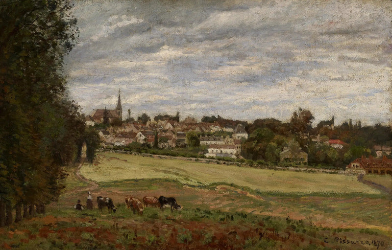 Vista sul villaggio di Marly-le-Roi - Camille Pissarro