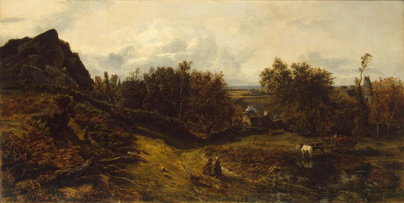 Veduta della periferia di Granville - Théodore Rousseau