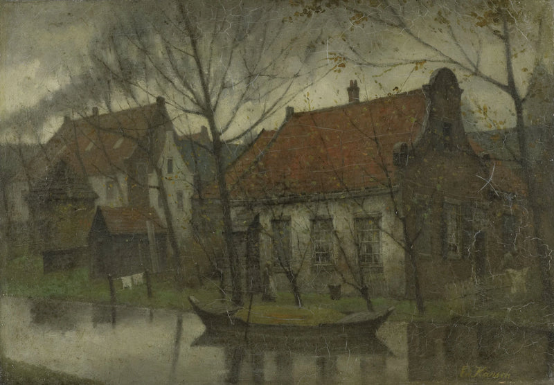 Vue sur le village - Eduard Karsen