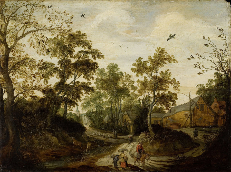 Vue sur le village - Willem van den Bundel