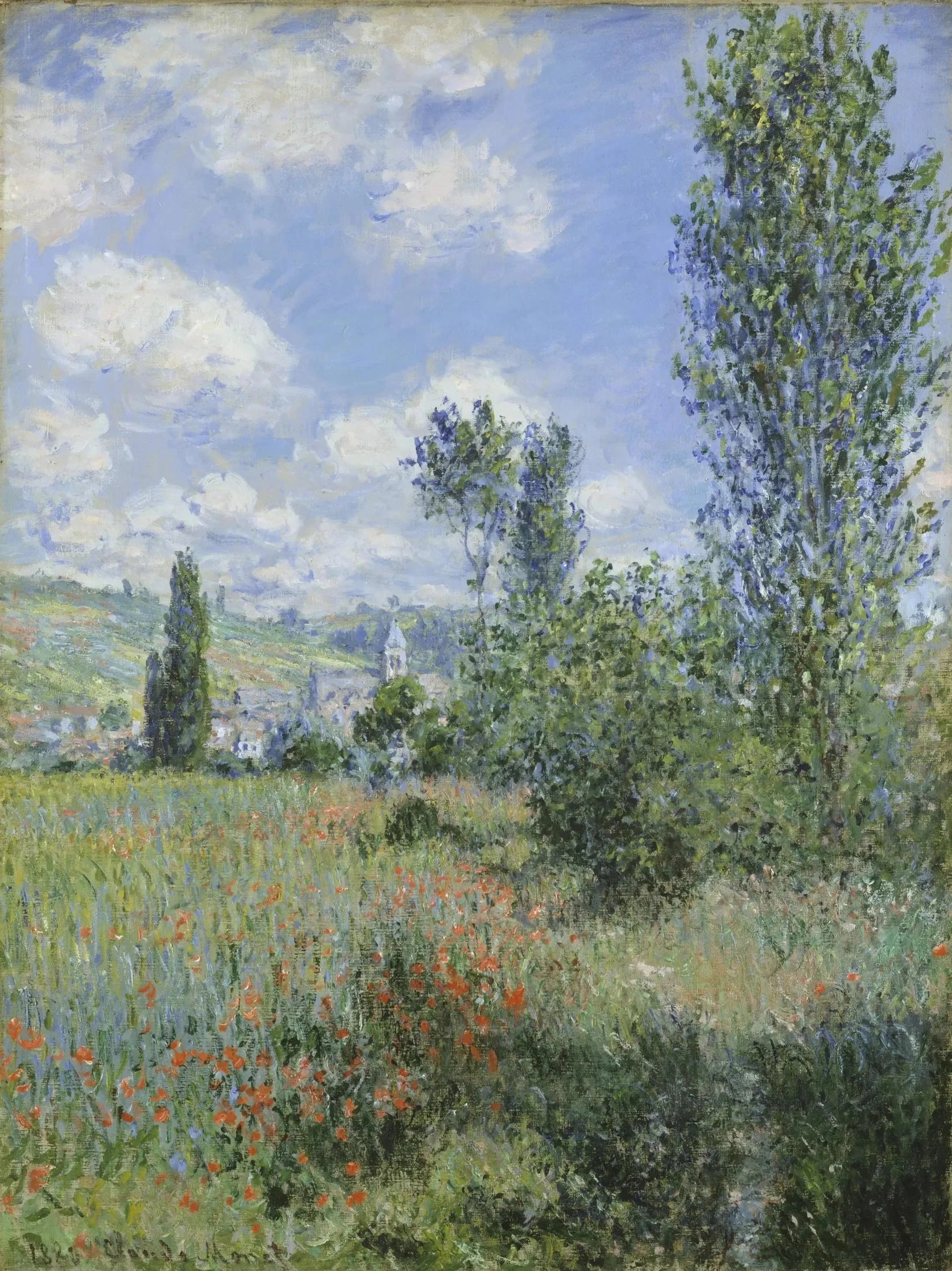 Vue de Vétheuil W592 par Claude Monet, Metropolitan Museum of Art