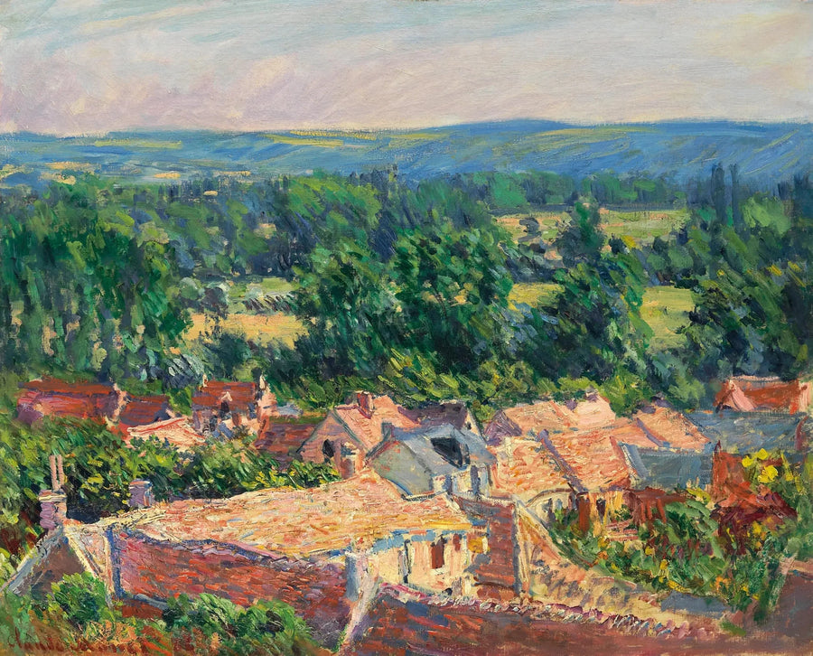 Vista sul villaggio di Giverny W1072 - Claude Monet