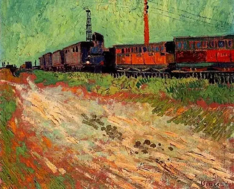 Carri ferroviari ad Arles - Vincent van Gogh