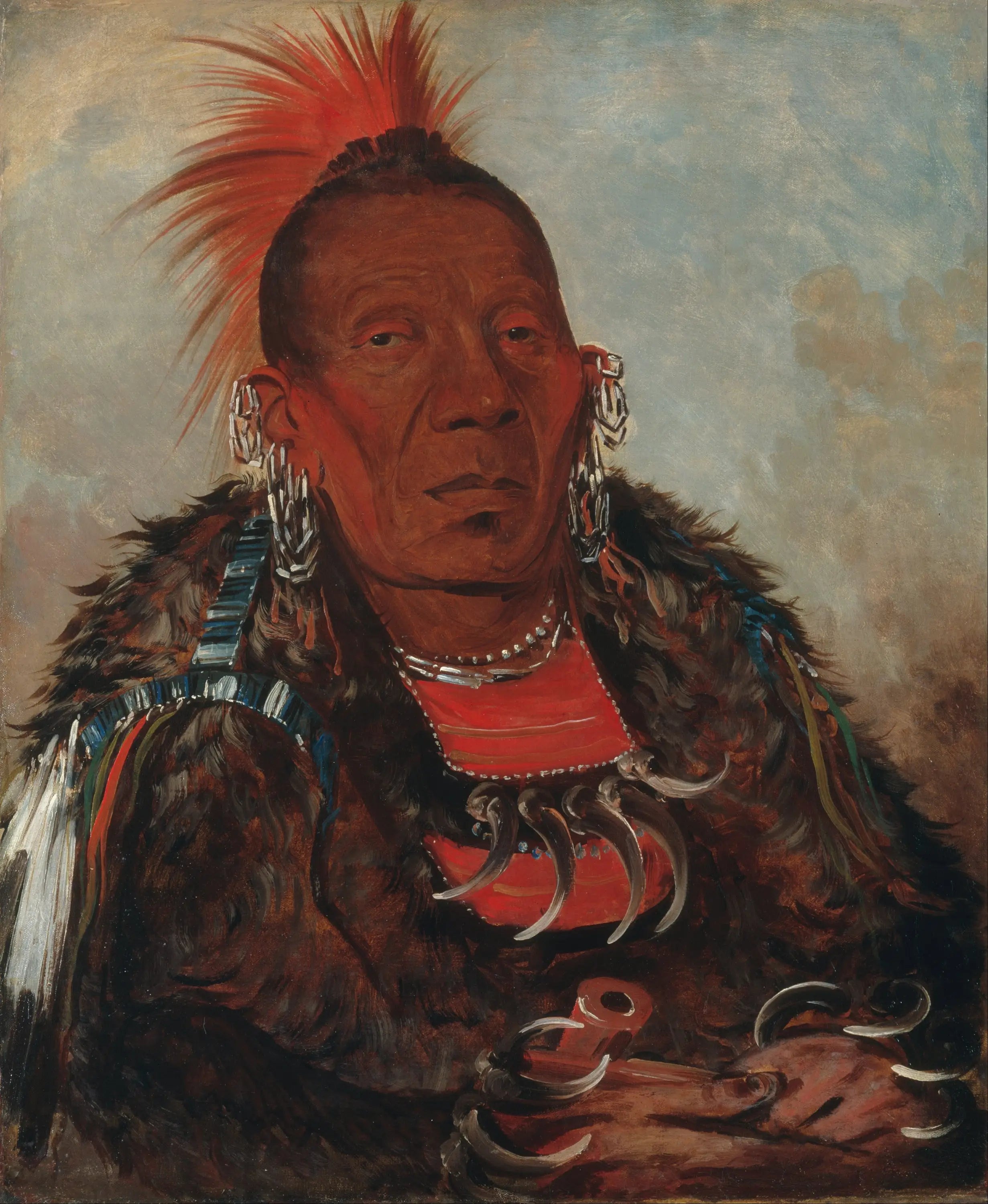Wah-ro-née-sah l’encercleur chef de la tribu - George Catlin - Alpha Reproduction
