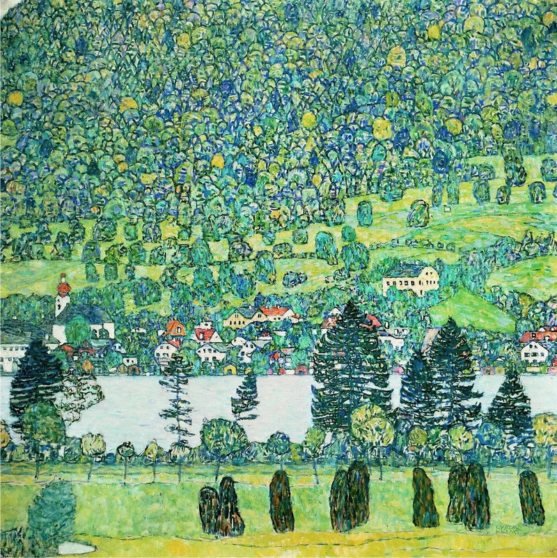 Waldabhang a Unterach am Attersee - Gustav Klimt