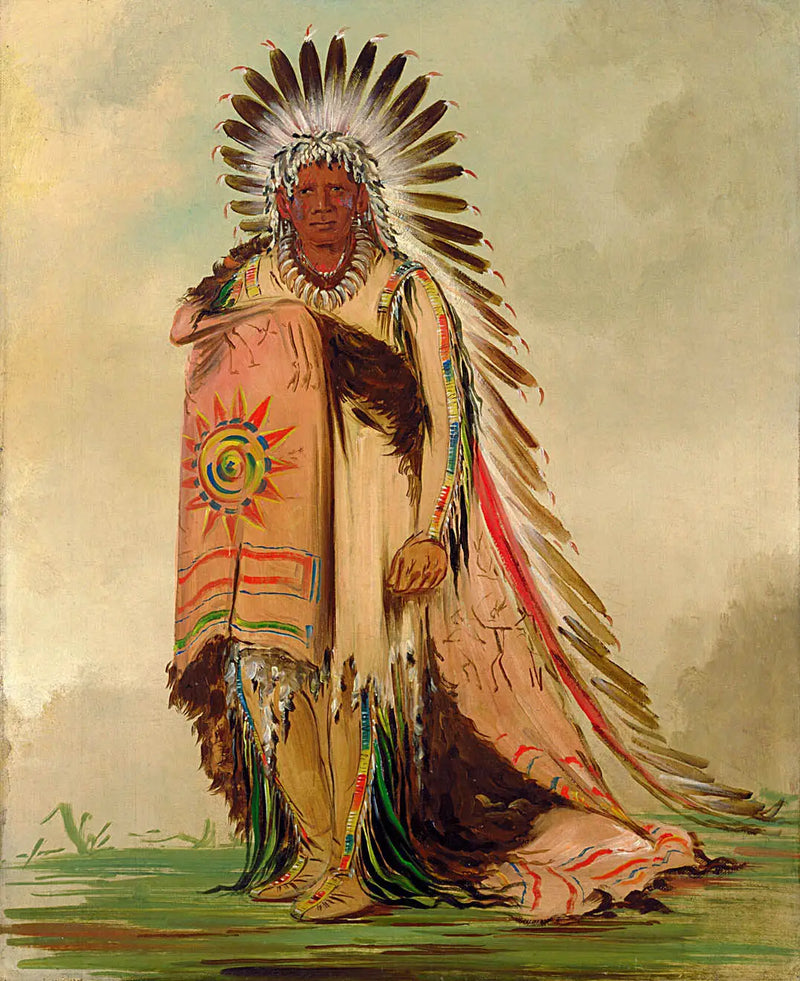 Wán-ee-ton, capo della tribù - George Catlin