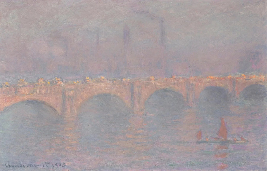 Ponte di Waterloo, sole velato W1591 - Claude Monet